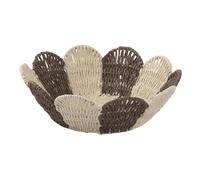 djgkENVQ Cesta de frutas, Paper Rope Woven Basket Fruit Serving Bowl Decorative Table Centerpiece(Brown)