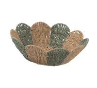djgkENVQ Cesta de frutas, Paper Rope Woven Basket Fruit Serving Bowl Decorative Table Centerpiece(Dark Green)