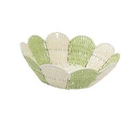 djgkENVQ Cesta de frutas, Paper Rope Woven Basket Fruit Serving Bowl Decorative Table Centerpiece(Green)