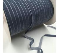 DJHGNFRDK Cinta de Terciopelo, Single Face Nylon Velvet Velour Ribbon Grey Blue 9mm 5-200 Yards(200yards)