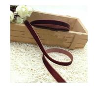 DJHGNFRDK Cinta de Terciopelo, Velvet Ribbons 10mm Wide Multicolor 200 Yards Roll(Coffee)