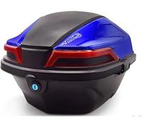 DJHGNFRDK Maletero para Motocicleta, Baúl de Motocicleta Hard Tail Bike Top Box Multicolor(Bianco)