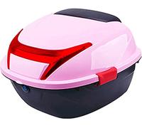 DJHGNFRDK Maletero para Motocicleta, Baul Moto 30L Multicolor for 2 Cascos Y Accesorios(Pink)