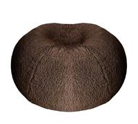 DJHGNFRDK Sillón puf para Adultos, Funda for Silla Tipo puf, sin Relleno, Multicolor, Varios tamaños(Coffee,D100cm-cover)