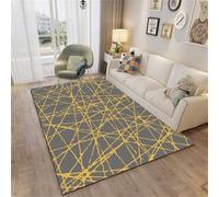 DJHWWD Alfombra Decoración Dormitorio Grigio 200x300CM Amarilla de Fácil Cuidado Exterior terraza Alfombras para Cocina del Pasillo