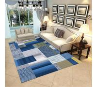DJHWWD Alfombra Recibidor BLU 160x230CM geométrica Gris Amarilla Alfombras Pequeñas Dormitorio Alfonbras De Salon Carreteras para niños