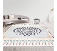 DJHWWD Alfombras Acusticas Alfombra Despacho BLU 180x250CM de estética Moderna en Gris Negro. Salon Modernas Habitacion Infantil