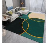DJHWWD Alfombras+Salon alfombras para pasillos Largos Verde 80x150CM Alfombra geométrica Moderna de Color Amarillo. A Medida Protectora Silla Oficina