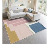 DJHWWD Decoracion Dormitorio A Prueba De Polvo 170x240cm, Rosa Large Rug Diseño Moderno y Sencillo Azul para el niñas en la Sala Estar