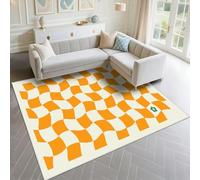 DJHWWD Habitacion Niña A Prueba De Polvo 90x190cm, Amarillo Patrones geométricos Modernos Beige para dormitorios Infantiles en Salas Estar