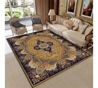 DJHWWD Sofa Salon dormitorios alfombras Multicolore 80x150CM Alfombra Azul y Amarilla Resistente a Las Manchas. Antideslizante Decoracion Hogar