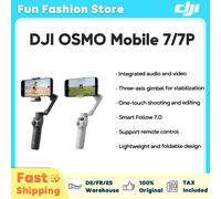 DJI-estabilizador de cardán Osmo Mobile 7/7P para teléfono inteligente, seguimiento nativo con capacidades de Audio e iluminación integradas, nuevo
