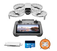 DJI Flip (Control Remoto con Pantalla RC 2) Bundle, dron con Seguimiento con cámara 4K UHD para Adultos, < 249 g, estabilización en 3 Ejes, despegue Desde la Palma, Tiempo máx. de Vuelo de 31 min