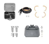 DJI FLIP - Kit completo con mando a distancia para pantalla: funda de transporte, patas elevadoras, panel de control remoto RC2, soporte para mando a distancia RC2 (negro), hélices específicas de