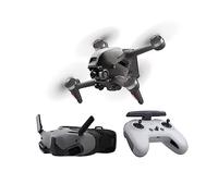 DJI FPV Pack Explorer, Experiencia de Vuelo inmersivo, Campo de visión superamplio de 150° 4K/60 fps, transmisión de vídeo HD a 10 km con Baja latencia, Freno y Vuelo estacionario de Emergencia