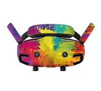 DJI Goggles 3 adhesivo, película protectora antiarañazos, multicolor arcoíris, material PVC, estilo moderno, rectangular, uso interior, desechable, 1 recuento