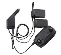 dji Mavic Air Cargador de Coche, 3 en 1 Cargador Adaptador para 2 dji Mavic Air Battery + 1 Mando a Distancia (Negro)