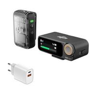 dji Mic 2 (1 TX + 1 RX) Bundle, Micrófono inalámbrico con cancelación de Ruido Inteligente, grabación Interna Flotante de 32 bits, Sonido optimizado, 250m de Alcance, micrófono para iPhone y Android