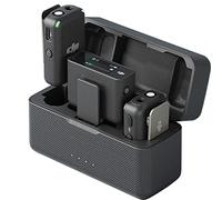 DJI Mic (2 TX + 1 RX + Estuche de Carga), micrófono lavalier inalámbrico, 15 Horas de batería, cancelación de Ruido micrófono inalámbrico para PC, iPhone, Grabar entrevistas, Youtube, Vlogs