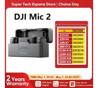 DJI Mic 2 Wireless Microphone with Intelligent Noise Cancelling 32-bit Float Internal Recording Optimized Sound 250m Range Mic 2 2TX 1RX add Charging Case