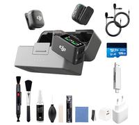 DJI Mic 3 (2 TX + 1 RX + Estuche de Carga), micrófono inalámbrico para iPhone/cámara/Android, Ultraligero, Control de Ganancia adaptativo para Volumen equilibrado, 28 Horas de Uso, vlog