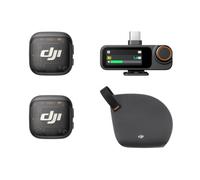 DJI Mic 3 (2 TX + 1 RX), micrófono Lavalier inalámbrico para iPhone/cámara/Android, Ultraligero, Tiempo de Funcionamiento extendido y Carga rápida, transmisión de 400 m, cancelación de Ruido, Vlog