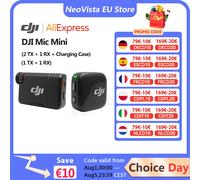 DJI Mic Mini (2 TX + 1 RX + estuche de carga) /1 TX + 1 RX micrófono inalámbrico con cancelación de ruido inteligente, Audio de alta calidad DJI Mic Mini 1TX+1TR