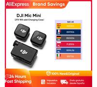 DJI Mic Mini 2TX 1RX añadir estuche de carga, cancelación activa de ruido de dos niveles, funcionamiento en 48 horas, Audio de alta calidad, transmisión estable Mic Mini 1TX 1RX