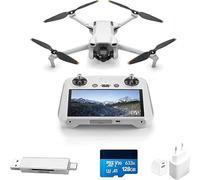 DJI Mini 3 (DJI RC) - Dron Mini con Mando a distancia y cámara, ligero y plegable con vídeo 4K HDR, 38 min de tiempo de vuelo, Grabación vertical y funciones inteligentes, C0