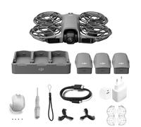 DJI Neo 2 Fly More Combo con Accesorios, Dron 4K para Principiantes, Despegue en la Palma, Control por Gestos, Incluye 3 Baterías, Estación de Carga y Enchufe UE