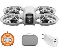 DJI Neo con accesorios, mini dron con cámara 4K UHD, 135 g dron que te sigue, despega desde la mano, seguimiento de objetivos por IA, QuickShots, vídeo estabilizado (sin control remoto)