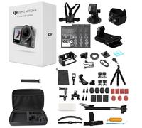 DJI Osmo Action 4 Adventure Combo con 58 accesorios, cámara impermeable con sensor de 1/1,3", 4K/120 fps, seguimiento de sujetos, estabilización, pantalla táctil OLED dual, cámara de acción 4K (3