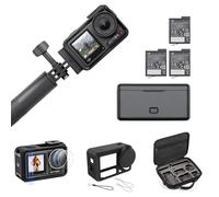 DJI Osmo Action 4 Adventure Combo con bolsa de almacenamiento + protector de pantalla + funda protectora - Cámara 4K/120 fps, sensor de 1/1,3 pulgadas, campo de visión ultra amplio de 155°, hasta 7,5