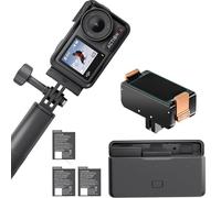DJI Osmo Action 4 Adventure Combo con soporte magnético - Cámara impermeable 4K/120 fps, sensor de 1/1,3 pulgadas, 10 bits y D-log M, campo de visión ultra amplio de 155°, hasta 7,5 horas con 3