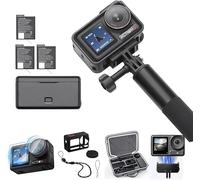 DJI Osmo Action 5 Pro Adventure Combo con bolsa de almacenamiento + protector de pantalla + base magnética + funda protectora, cámara de acción 4K, duración de la batería extendida con 3 baterías