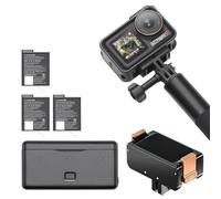 DJI Osmo Action 5 Pro Adventure Combo con soporte magnético, cámara de acción 4K con sensor de 1/1,3 pulgadas, duración de batería de 12 horas con 3 baterías, estabilización, dos pantallas táctiles