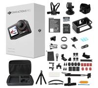DJI Osmo Action 5 Pro Combo estándar, con kit de accesorios de 58 piezas + tarjeta de 64 GB, cámara de acción impermeable con sensor de 1/1.3 pulgadas, video 4K/120fps, cámara de acción 4K ideal para