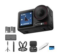 DJI Osmo Action 5 Pro Pack Aventura, cámara Deportiva, Sensor 1/1.3", batería Aumentada a 12 h con 3 baterías, estabilización, 2 Pantallas táctiles OLED (5 Pro Adventure Combo Bundle-1)