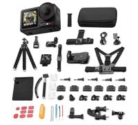DJI Osmo Action 5 Pro Pack Bundle Esencial, cámara Deportiva, Sensor 1/1.3", vídeo 4K/120 fps, Seguimiento de Objetivos, 2 Pantallas táctiles OLED, cámara de acción 4K para Deportes y Vlogs