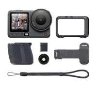 DJI Osmo Action 6 Pack Avanzado para Vlogs, cámara acción impermeable con empuñadura, botón obturador zapata fría, objetivo macro, sensor 1/1.1″, almacenamiento 50GB, apertura variable f/2.0-f/4.0, 8K