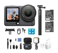 DJI Osmo Action 6 Pack Captura Más Bundle, cámara de acción con Sensor Cuadrado de 1/1.1″, Apertura Variable de f/2.0-f/4.0, Brazo Extensible de 1.5 m, cámara 8K Ideal para escenarios de versátiles