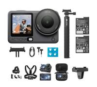 DJI Osmo Action 6 Pack Captura Más, cámara de acción para motociclismo 8K | Sensor cuadrado 1/1.1″, apertura variable, batería 4h, brazo extensible 1.5m, grabación POV para rutas y motocross