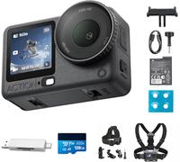 DJI Osmo Action 6 Pack Esencial Bundle, 4K cámara de acción con Sensor Cuadrado de 1/1.1 Pulgadas, Resistente al frío, batería de 4 Horas (Cycling Kit + Card Reader Bundle 3)