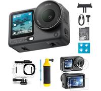 DJI Osmo Action 6 Pack Esencial, cámara acción 8K fácil de Empezar rápido | Sensor cuadrado de 1/1.1″, apertura variable de f/2.0 a f/4.0, diseño resistente al frío, batería de 4 horas