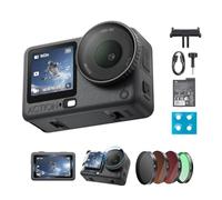 DJI Osmo Action 6 Pack Esencial, cámara acción 8K para Senderismo | Diseño resistente al frío, sensor cuadrado 1/1,1″, apertura variable f/2.0-f/4.0, batería 4 horas para excursiones