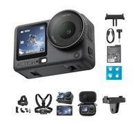 DJI Osmo Action 6 Pack Esencial, cámara acción 8K para Viajes y Vlog | Sensor cuadrado de 1/1,1″, apertura variable f/2.0-f/4.0, grabación nítida para crear contenido de viajes y redes sociales