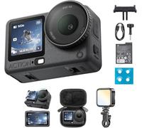 DJI Osmo Action 6 Pack Esencial, cámara de acción con Sensor Cuadrado de 1/1.1 Pulgadas, Apertura Variable, Resistente al frío, batería de 4 Horas, cámara de acción 4K (Film+Bag+Fill Light Bundle)
