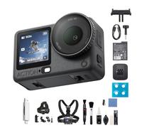 DJI Osmo Action 6 Pack Esencial Combo, 4K cámara de acción con Sensor Cuadrado de 1/1.1 Pulgadas, Apertura Variable, Resistente al frío, batería de 4 Horas (AC 6+Liger Bolsa)