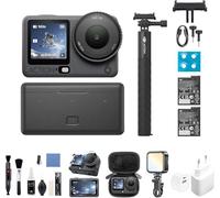 DJI Osmo Action 6 Pack Mejorado Bundle, cámara de acción con Sensor Cuadrado de 1/1.1 Pulgadas, Apertura Variable, Mayor duración de la batería, cámara de acción 8K grabaciones al Aire Libre