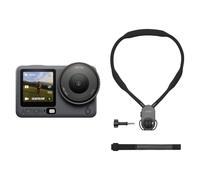 DJI Osmo Action 6 Pack para Grabación con Soporte de Cuello, cámara de acción para grabación Manos Libres con Sensor de 1/1.1 Pulgadas, batería de 4 Horas, cámara de acción 4K Ideal para Pesca